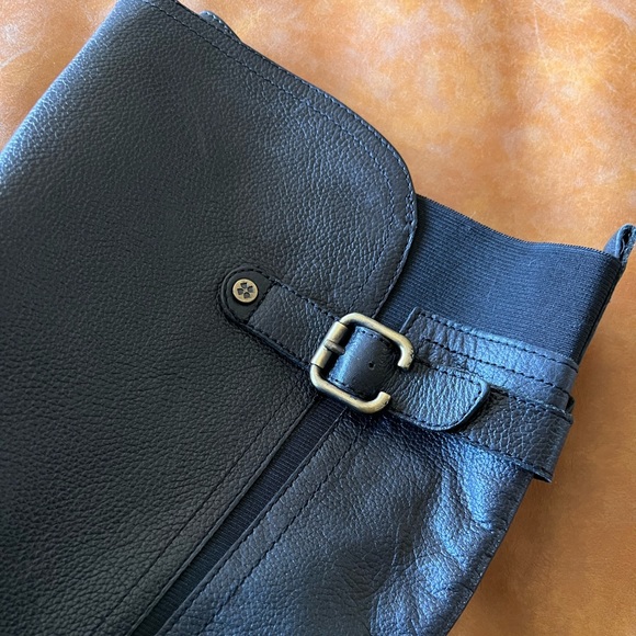 Naturalizer Black ‘JORDIE’ Leather Riding Boots [Wide Calf] - Picture 11 of 11